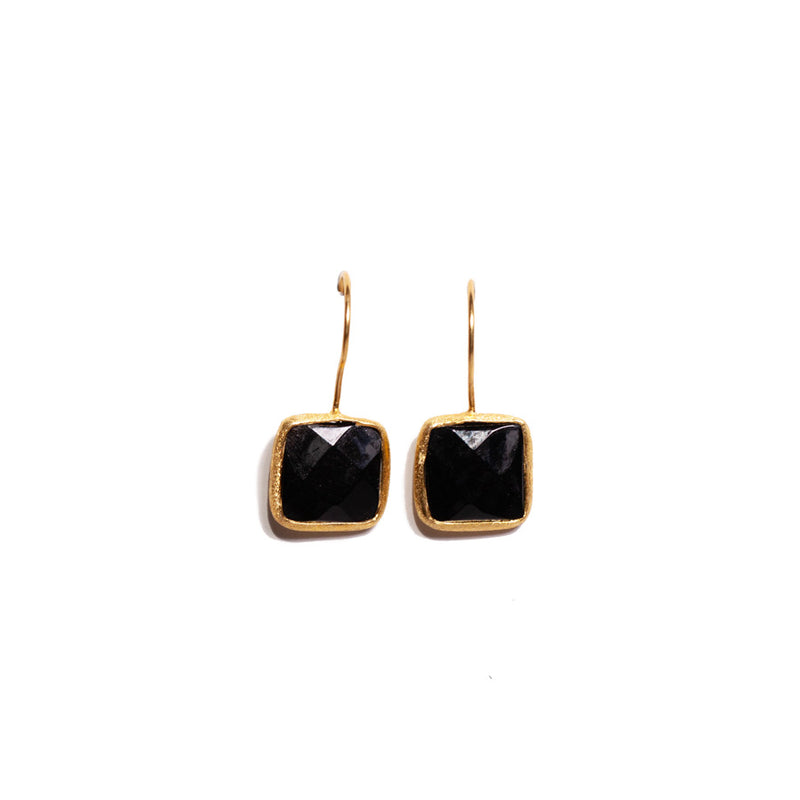 Black Onxy Stone Earrings