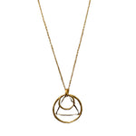 Geo Mixed Metal Shapes Necklace