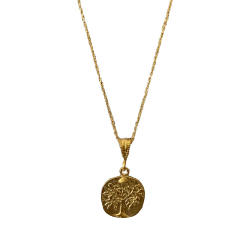Tree of Life Necklace 24k Gold Vermeil