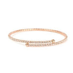 Crystal Adjustable Bracelet Rose Gold Vermeil