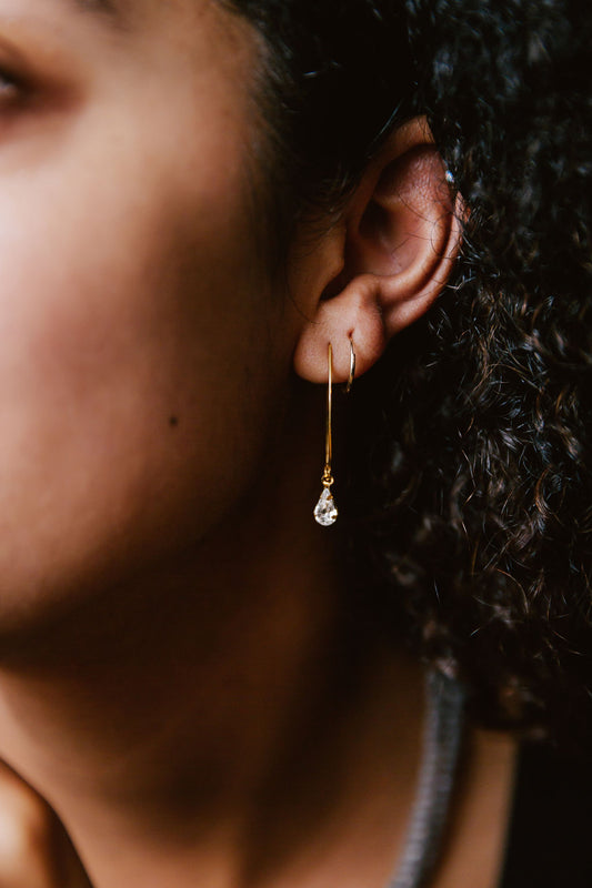 Crystal Teardrop Earrings