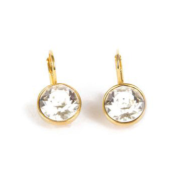 Stud Swarovski Crystal Earrings | Isabella Clear Crystal / Silver