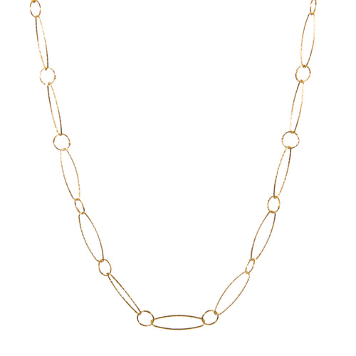 Necklace - 24k Gold vermeil - Link Chain - Beksan Designs