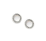 Circle Crystal Stud Earrings