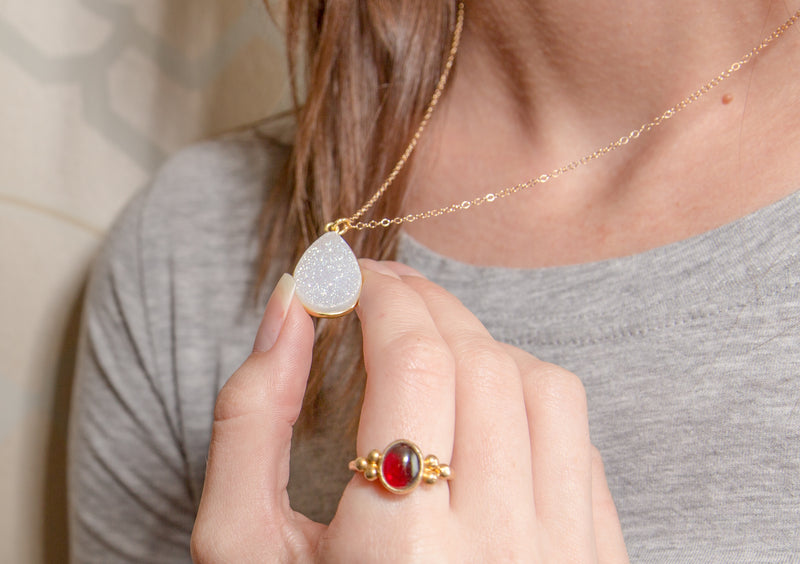The Special Effects of Druzy Jewelry!