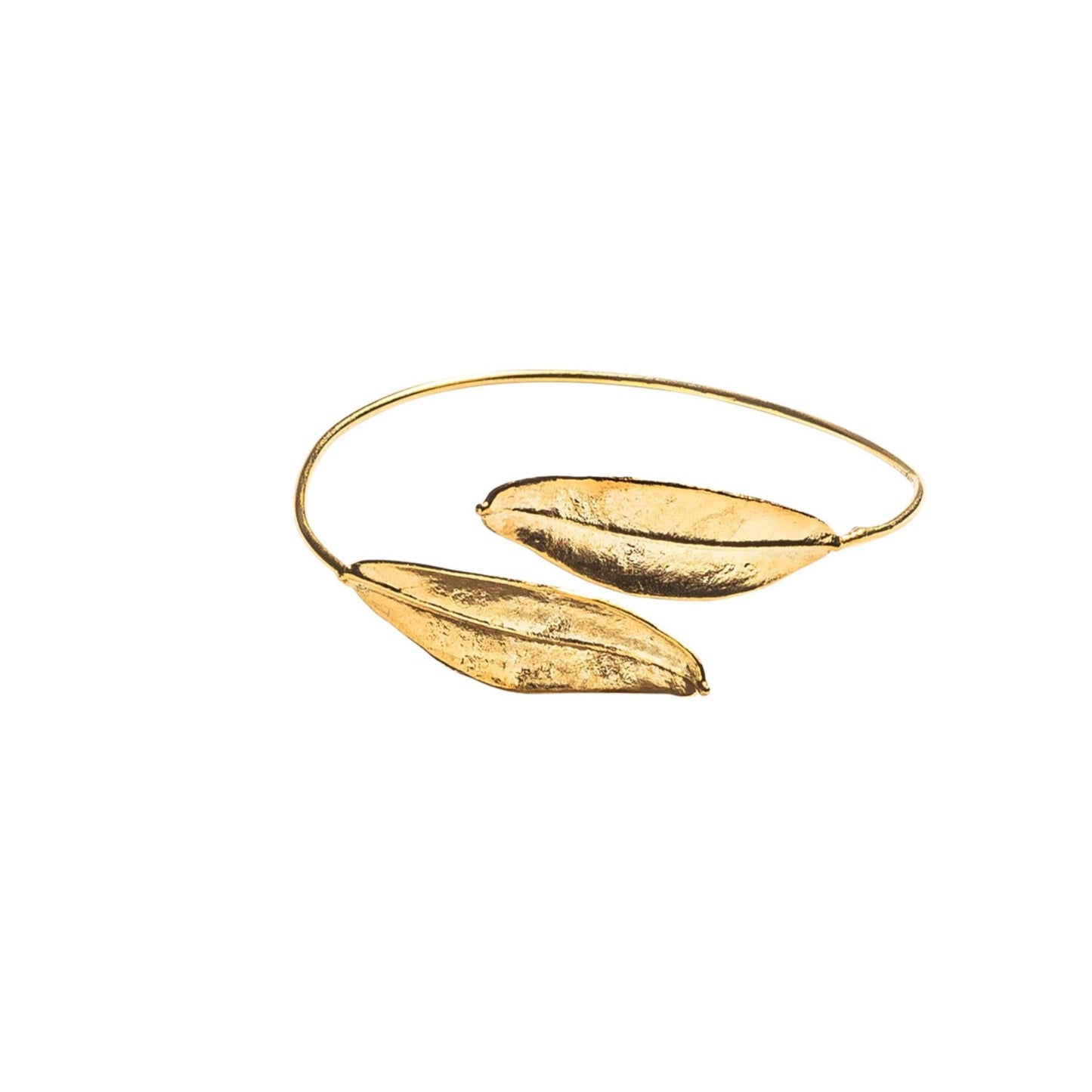 2 Leaf Squeeze Gold Fill Bracelet