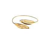 2 Leaf Squeeze Gold Fill Bracelet