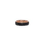 Black Crystal & Rose Gold Fill Ring