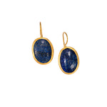 Blue Lapis Gemstone Dangle M Earrings