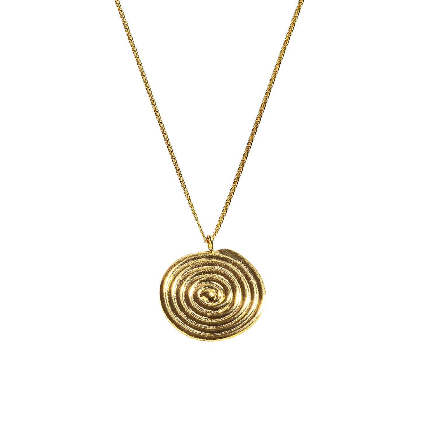 Circle Snail Swirl Necklace