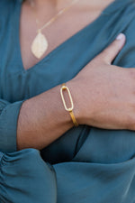 Oval Hook & Eye 24k Gold Fill Bracelet