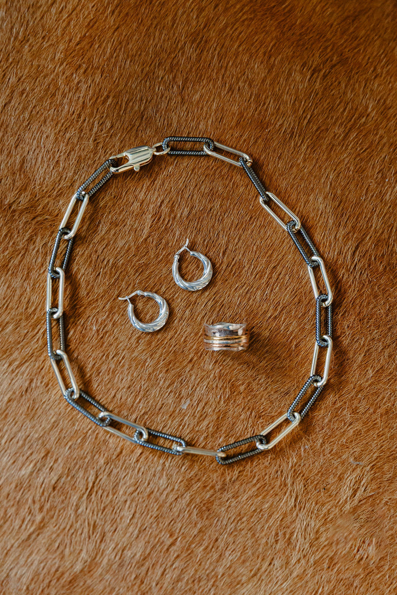 Sterling Silver Twist Hoop Earrings