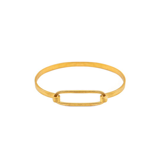 Oval Hook & Eye 24k Gold Fill Bracelet
