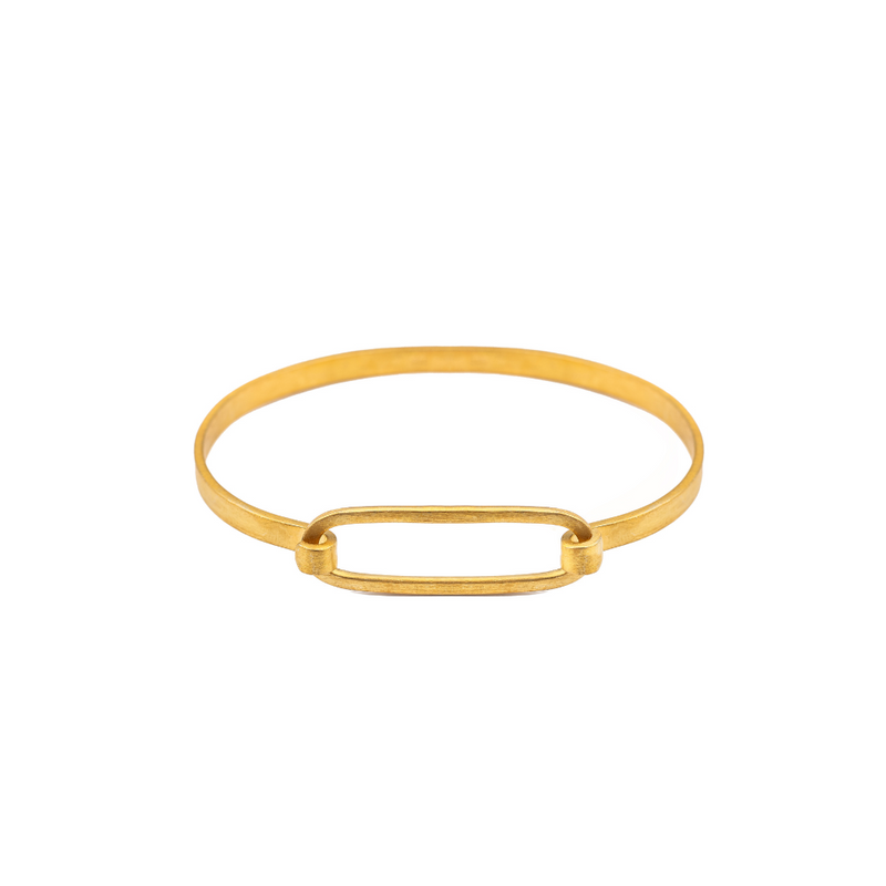 Oval Hook & Eye 24k Gold Fill Bracelet