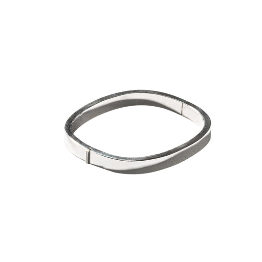 Square Silver Bangle
