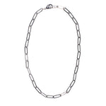 Silver Link Chain Necklace 17"