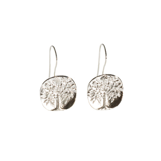 Tree of Life Silver Earrings