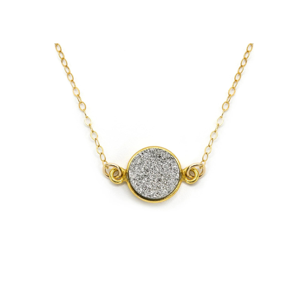 Druzy Round Necklace