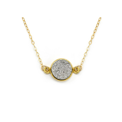 Druzy Round Necklace