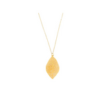 Filigree Leaf Pendant 14k gold fill necklace