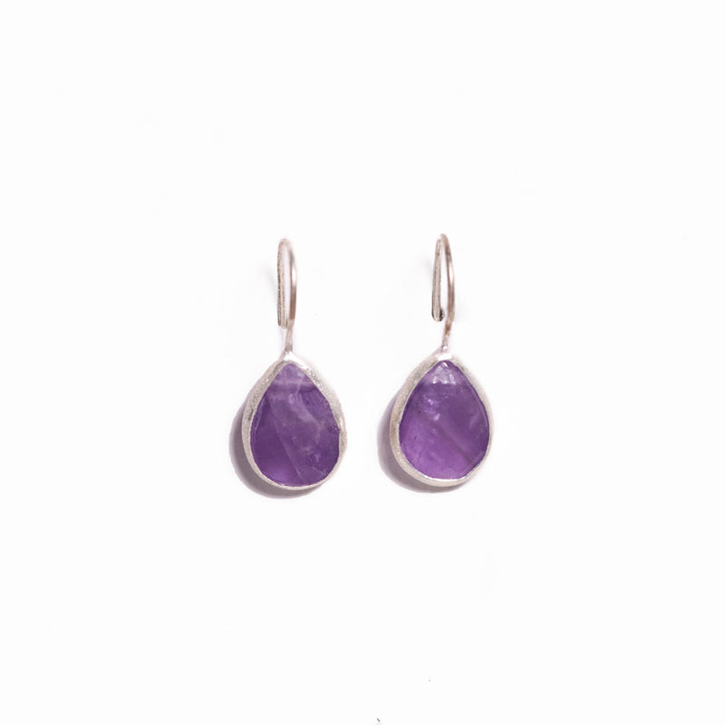 Purple Stone Chandelier Earrings – Sheila Fajl