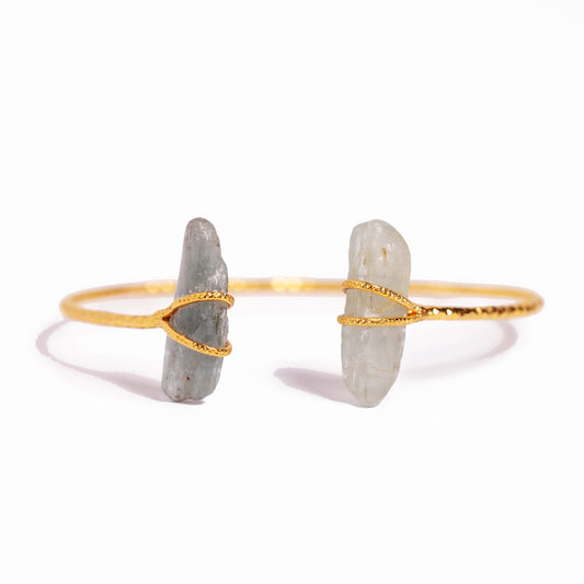 2 Aquamarine Adjustable Bracelet