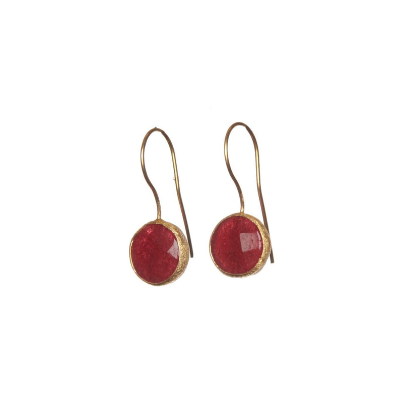 Red Quartz Earrings