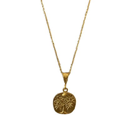 Tree of Life Necklace 24k Gold Vermeil