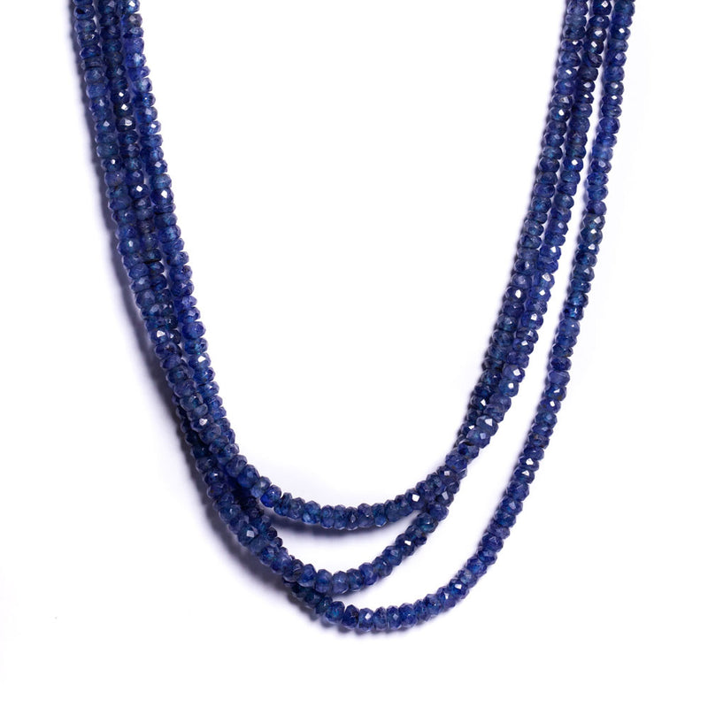 Amazon.com: A+Natural Blue Sapphire Gemstone Faceted Beads Necklace, AAA+++  Grade Natural Sapphire, Blue Sapphire Rondelle Beads CHIK_NEC-52799:  Clothing, Shoes & Jewelry