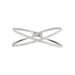 Bracelet - Crystal - X Inlay in silver - Beksan Designs