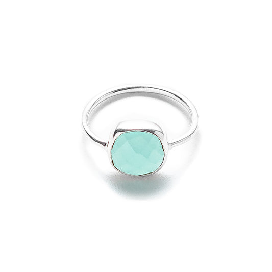 Chalcedony Sterling Silver Ring