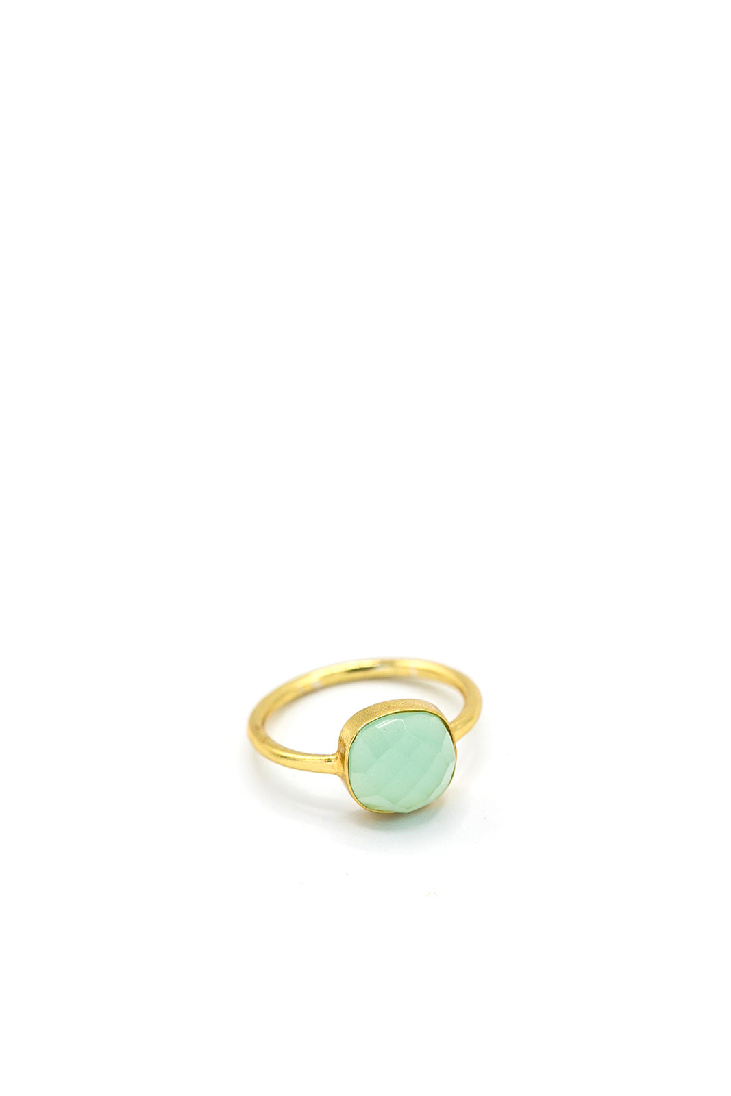 Chalcedony Gold Vermeil Ring