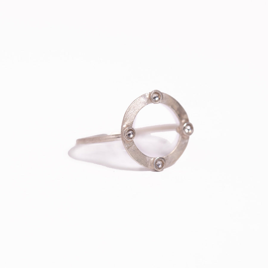 Crystal Circle Ring