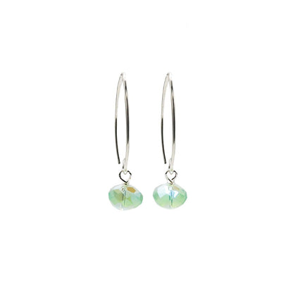 Iridescent Crystal Drop Earrings