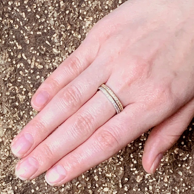 crystal band ring