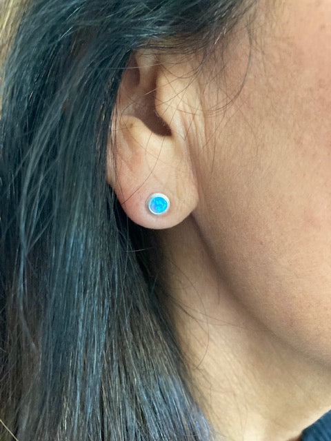 Opal Stud Earrings