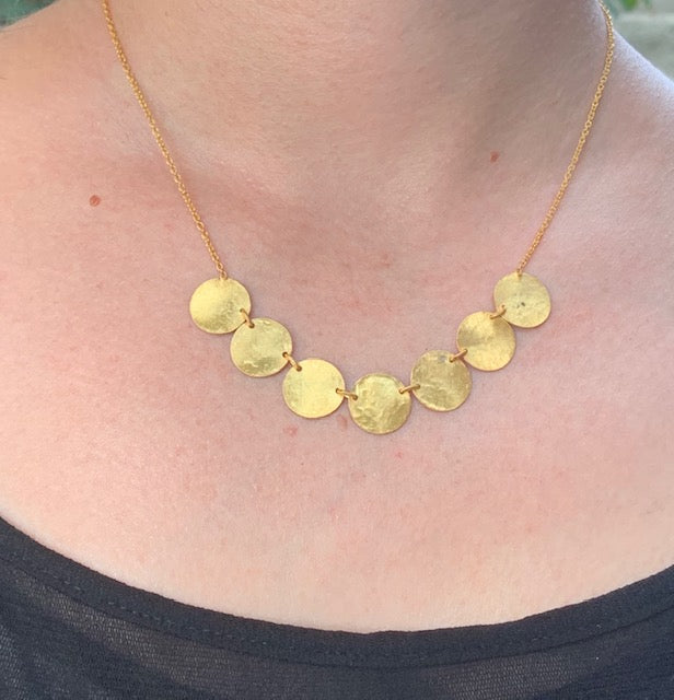 Gold Disc Necklace