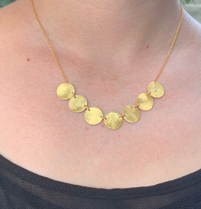 Gold Disc Necklace