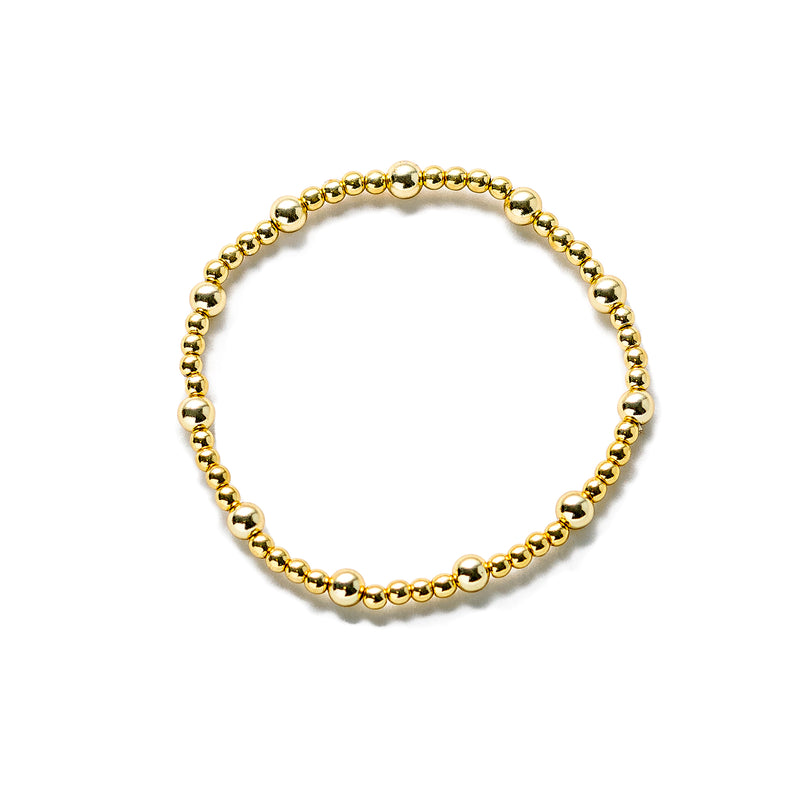 Gold Fill Bead Bracelet  Small/Medium Beads