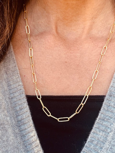 Gold Fill Link Chain 18" Necklace