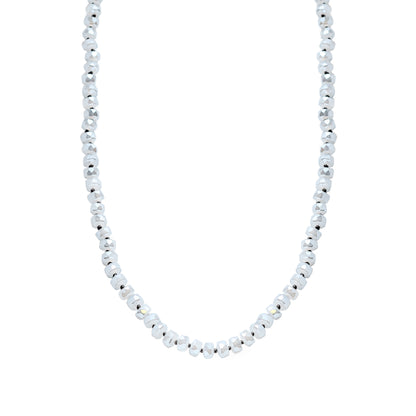 Gray Crystal Bead "36 Long Necklace