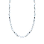 Gray Crystal Bead "36 Long Necklace