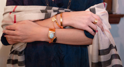 Tree of Life Bracelet Gold Hook & Eye Closure