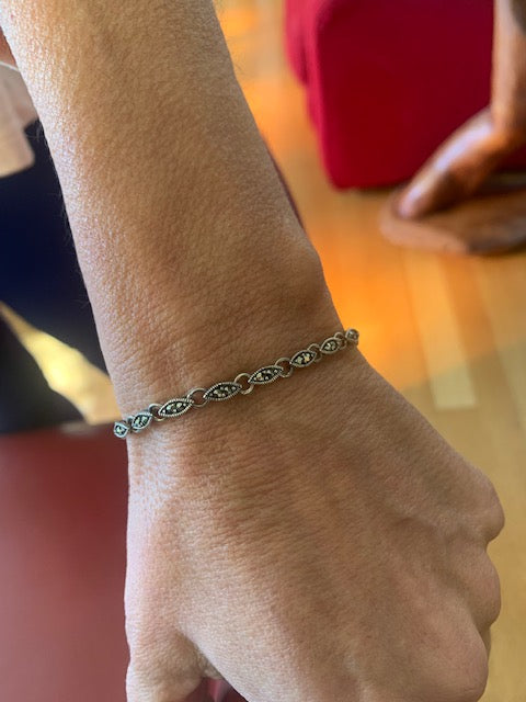 Marcasite Sterling Silver Bracelet