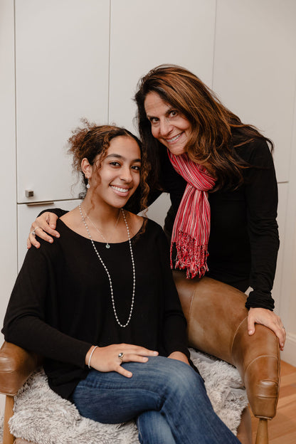 Cotton Scarf Red, Black, White