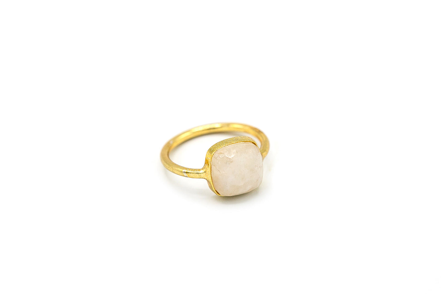 Real Moonstone Ring (Gold Vermeil)
