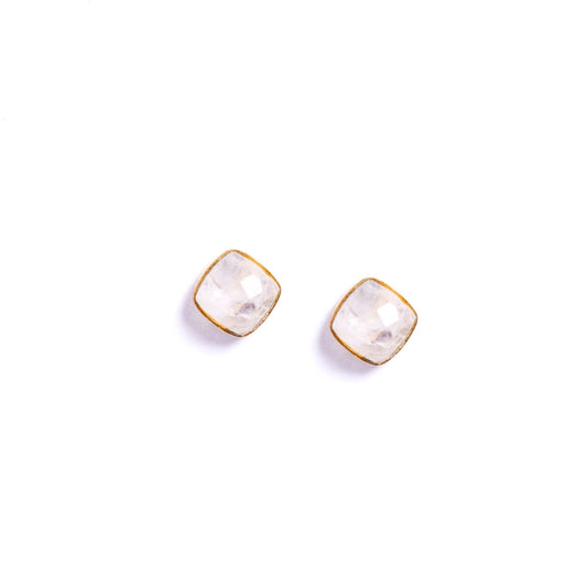Moonstone Stud Earrings