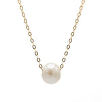 Pearl Pendant Gold Fill Chain Necklace