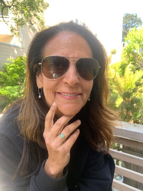 Chalcedony Gold Vermeil Ring