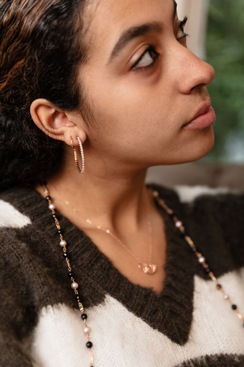 Necklace - Antika - Small Circle Dangle (available in sterling silver gold & rose gold vermeil)